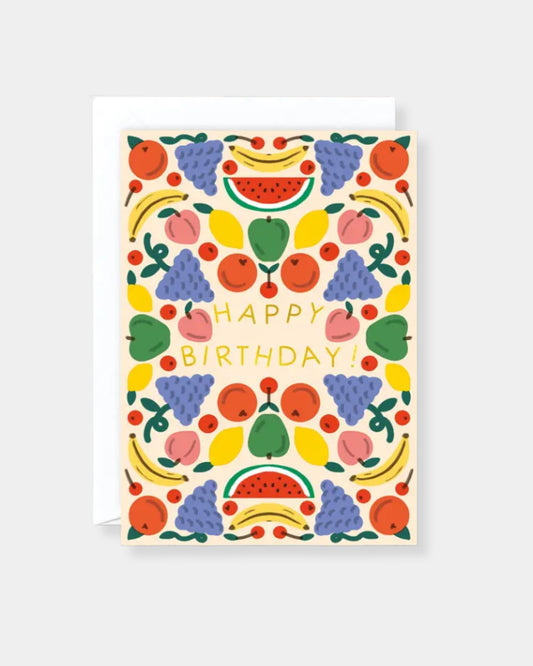 HAPPY BIRTHDAY FRUITS - CARD