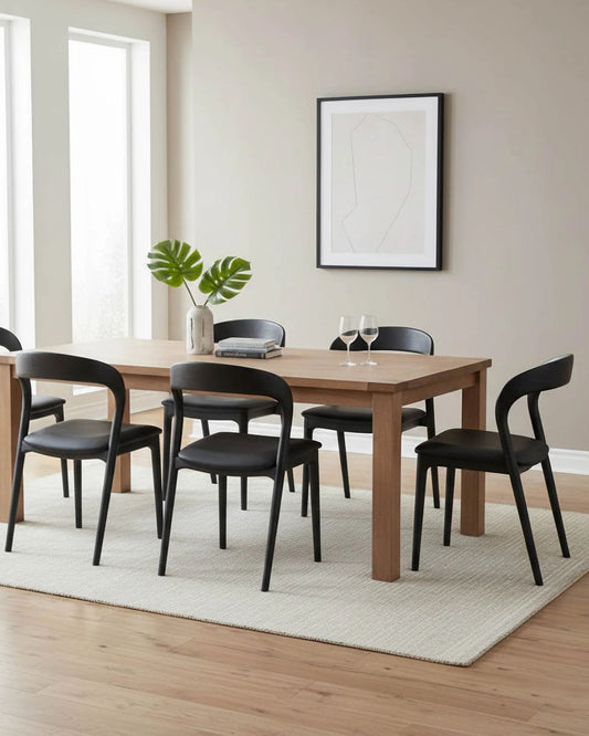 ROTONDO DINING CHAIR  - BLACK