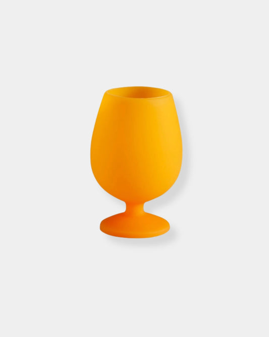 SUMMER STEMM SILICONE WINE GLASS - BUTTERMILK