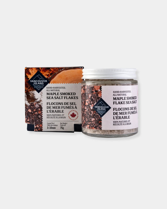 VANCOUVER ISLAND MAPLE SMOKED FLAKE SEA SALT - 75g