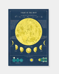 MOON CHART - POSTER