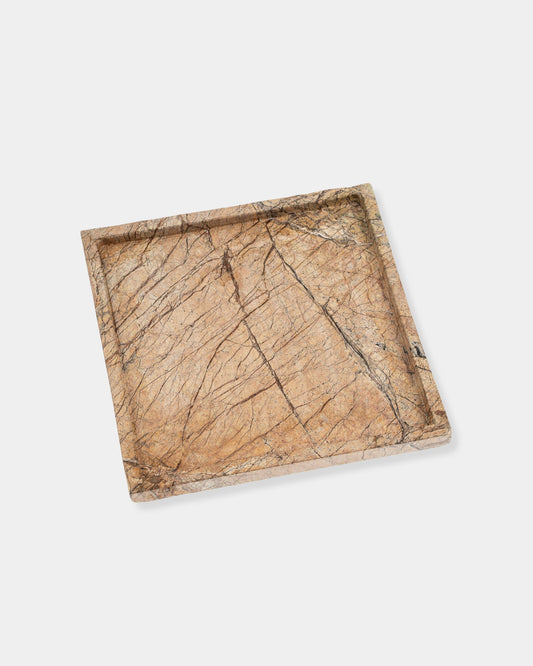 LARGE SQUARE RAINFOREST MARBLE TRAY