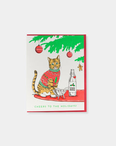 CHRISTMAS SWEATER CAT - CARD