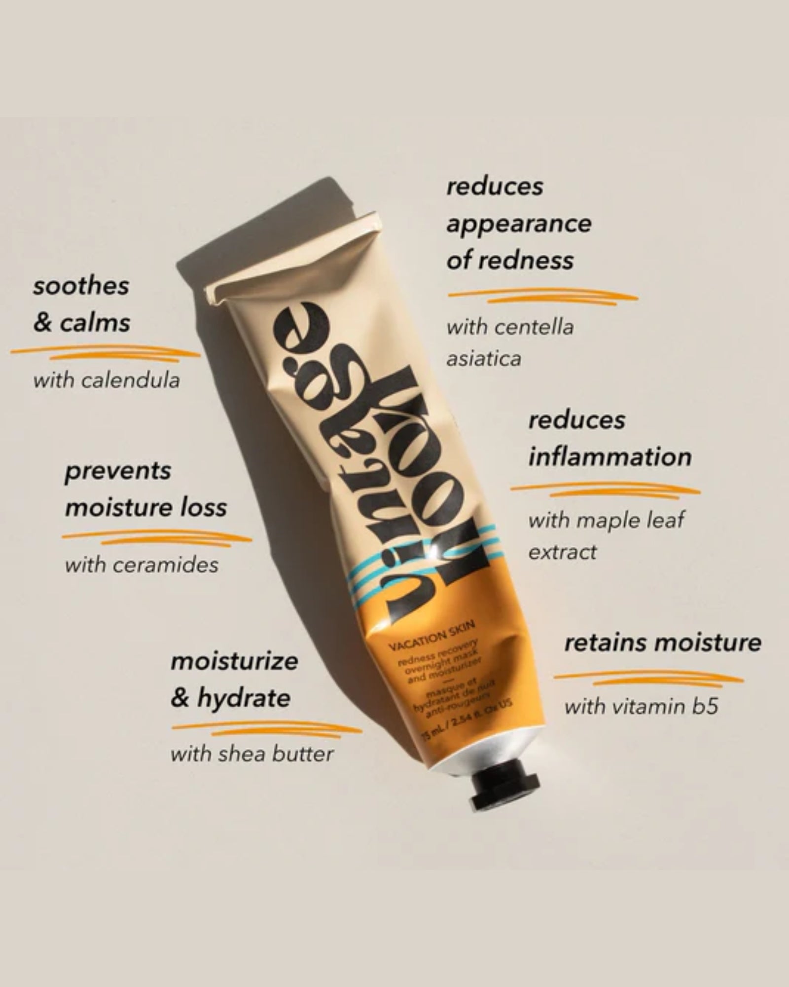 VACATION SKIN REDNESS RECOVERY OVERNIGHT MASK & MOISTURIZER