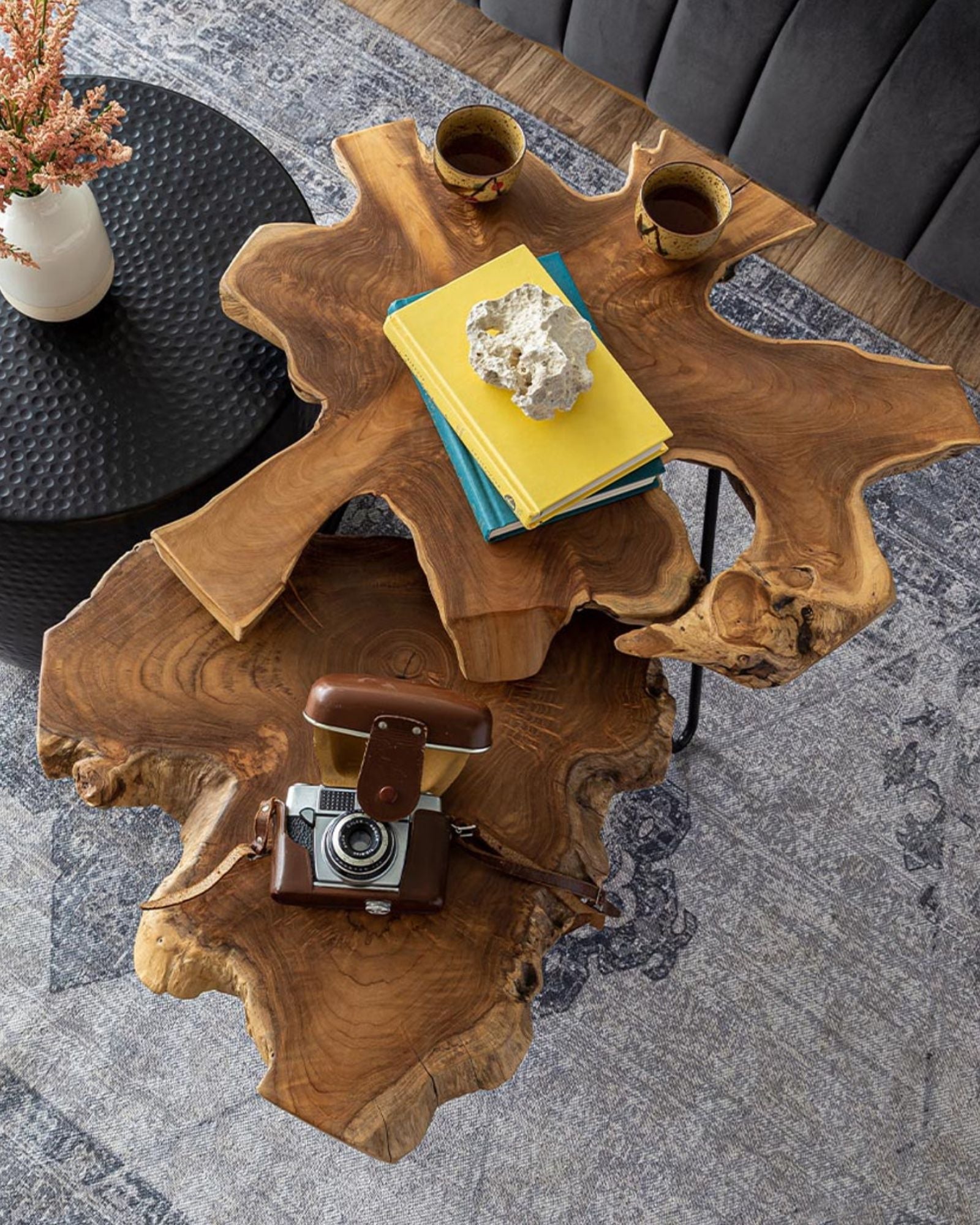 NATURA HAIRPIN NESTING COFFEE TABLE