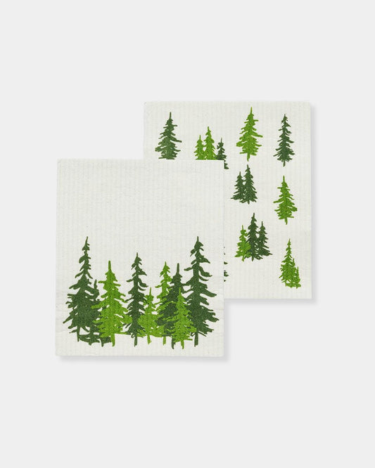 EVERGREEN FOREST - DISHCLOTH SET OF 2