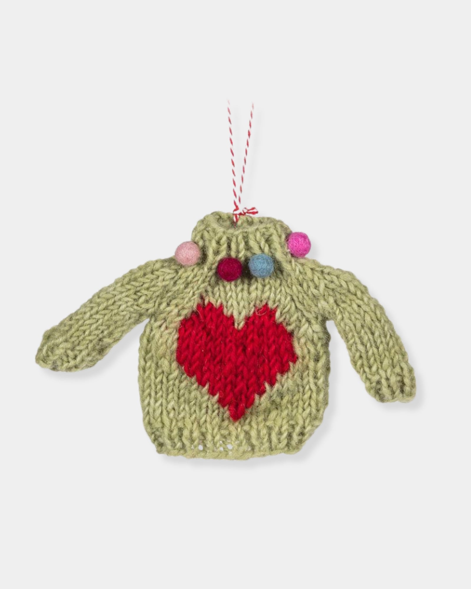 HEART SWEATER ORNAMENT