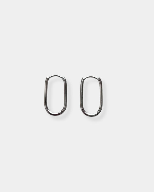BENNIE SILVER HOOP - EARRINGS