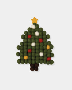 CHRISTMAS TREE FELT TRIVET