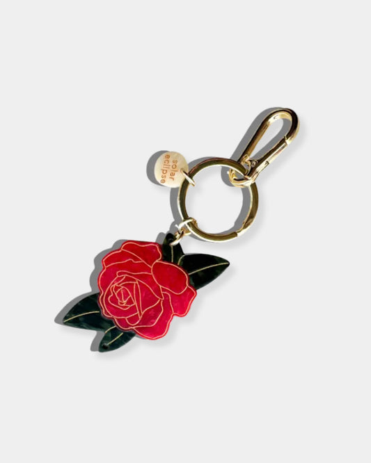 RED ROSE - BAG CHARM