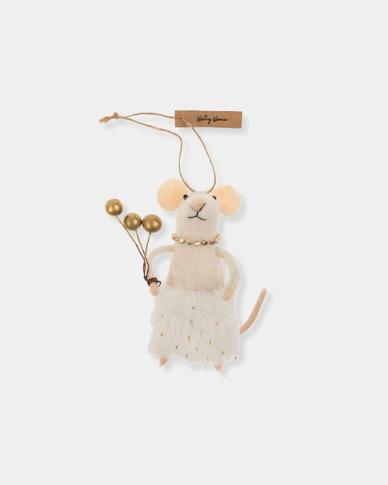 WINTRY WINE MOUSE - ORNAMENT