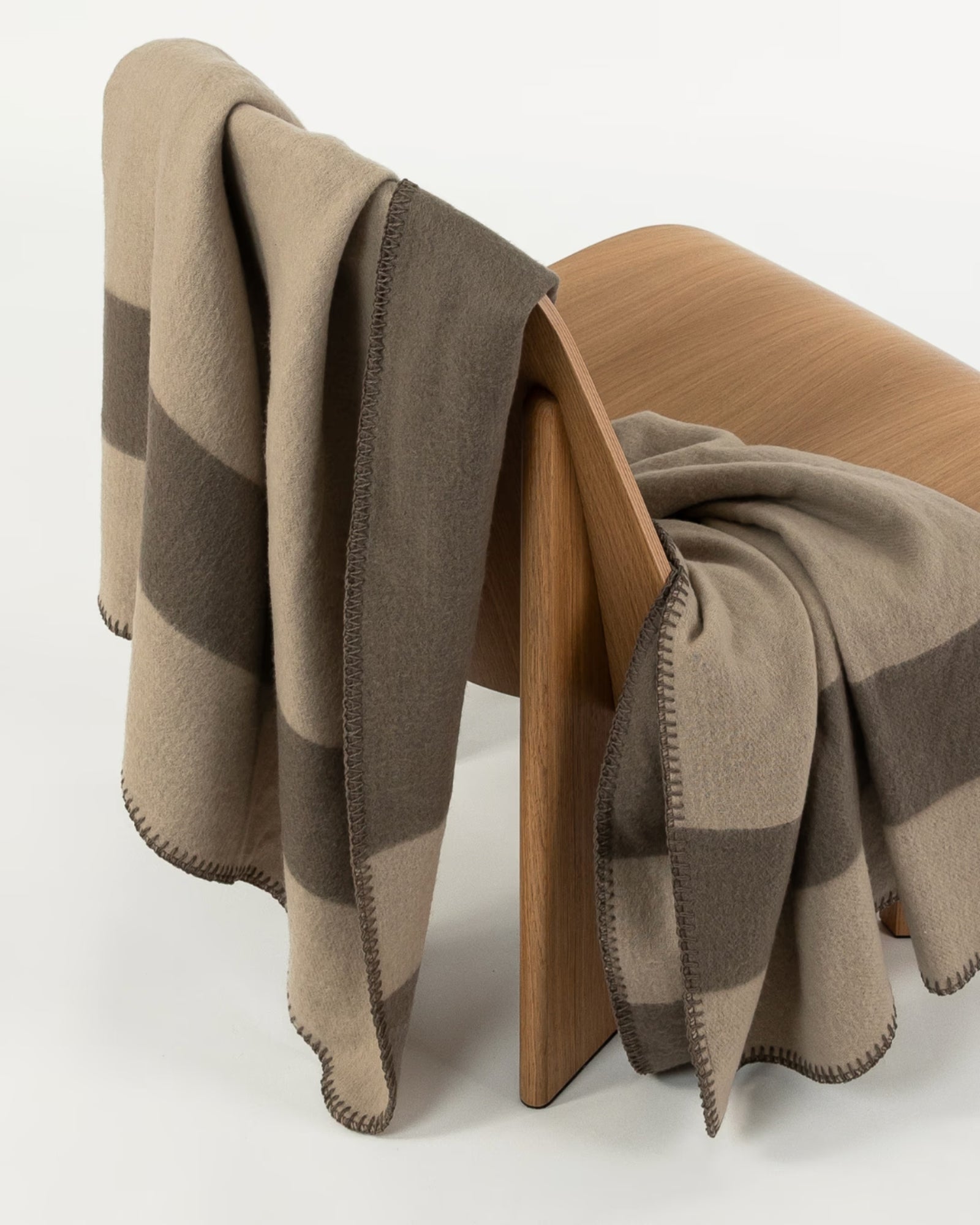 MERINO WOOL BLANKET - CLAY & FUNGI