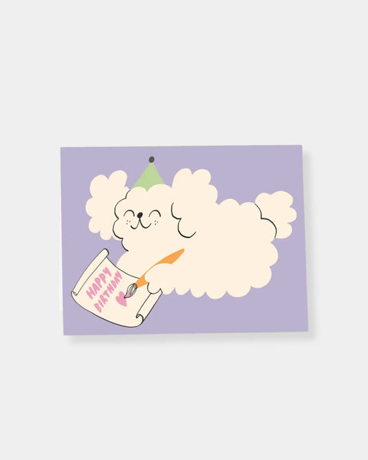 HAPPY BIRTHDAY PAINTING - CARD