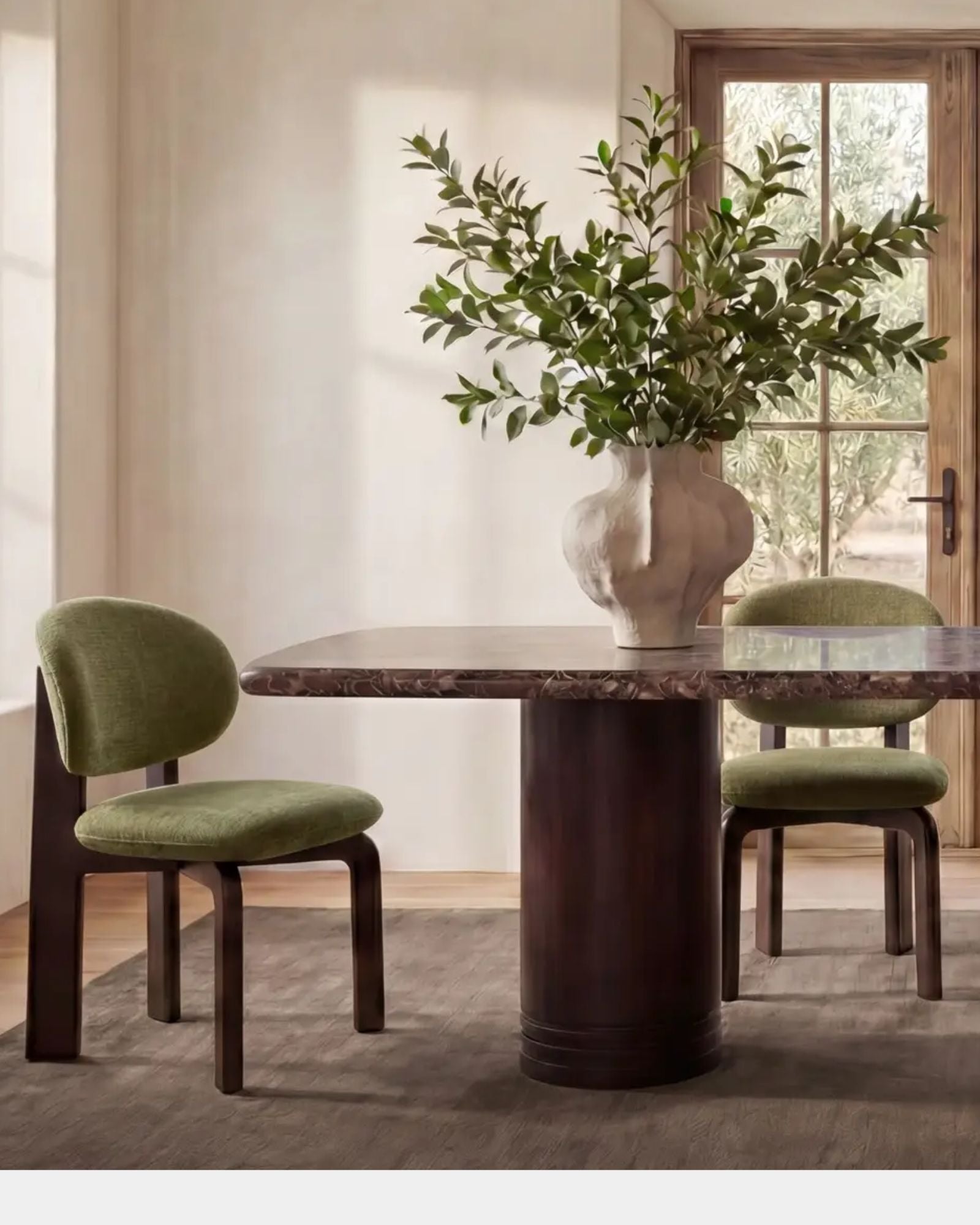 SAMI DINING CHAIR SET OF 2 - GREEN