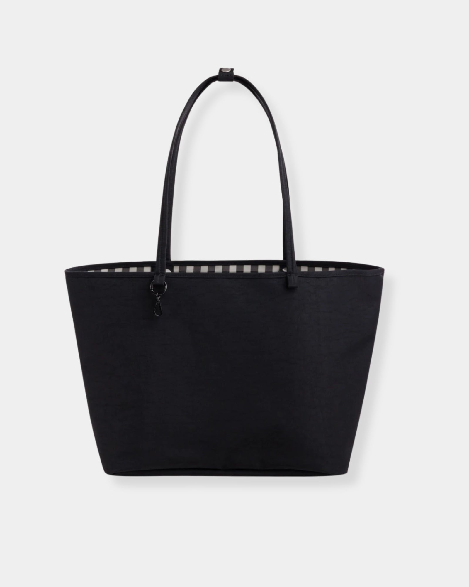 LARGE NYLON REVERSIBLE TOTE - BLACK MIX