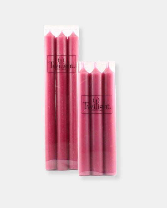 TWILIGHT CANDLE 7" S/6 - DUSTY ROSE