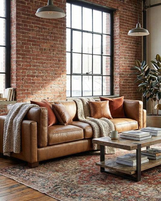 DEN SOFA - ANTIQUE SIENNA | Stonewaters