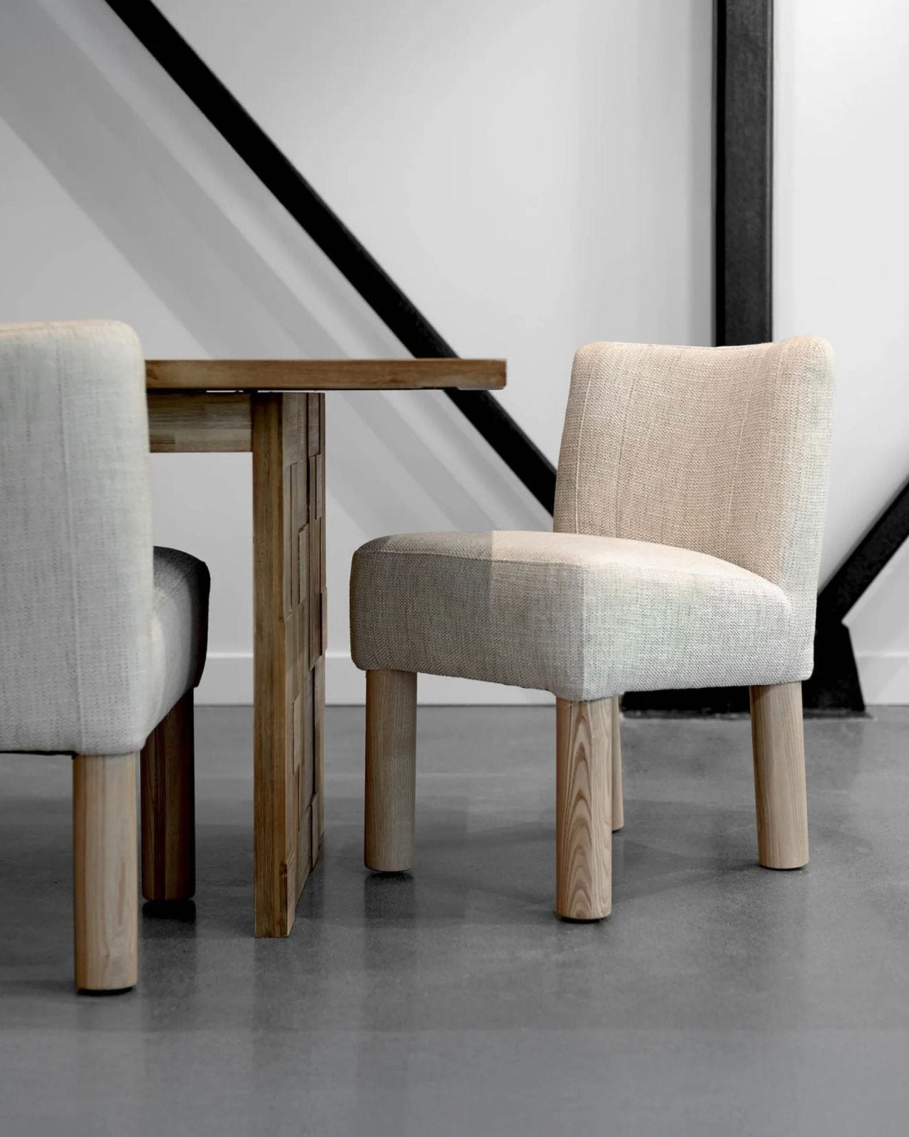 DESTINY DINING CHAIR - TWEED NATURAL - SET OF 2 | Stonewaters