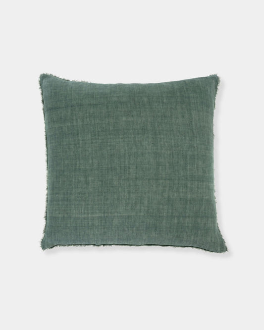 LINA LINEN 24 X 24 PILLOW - CELESTE GREEN