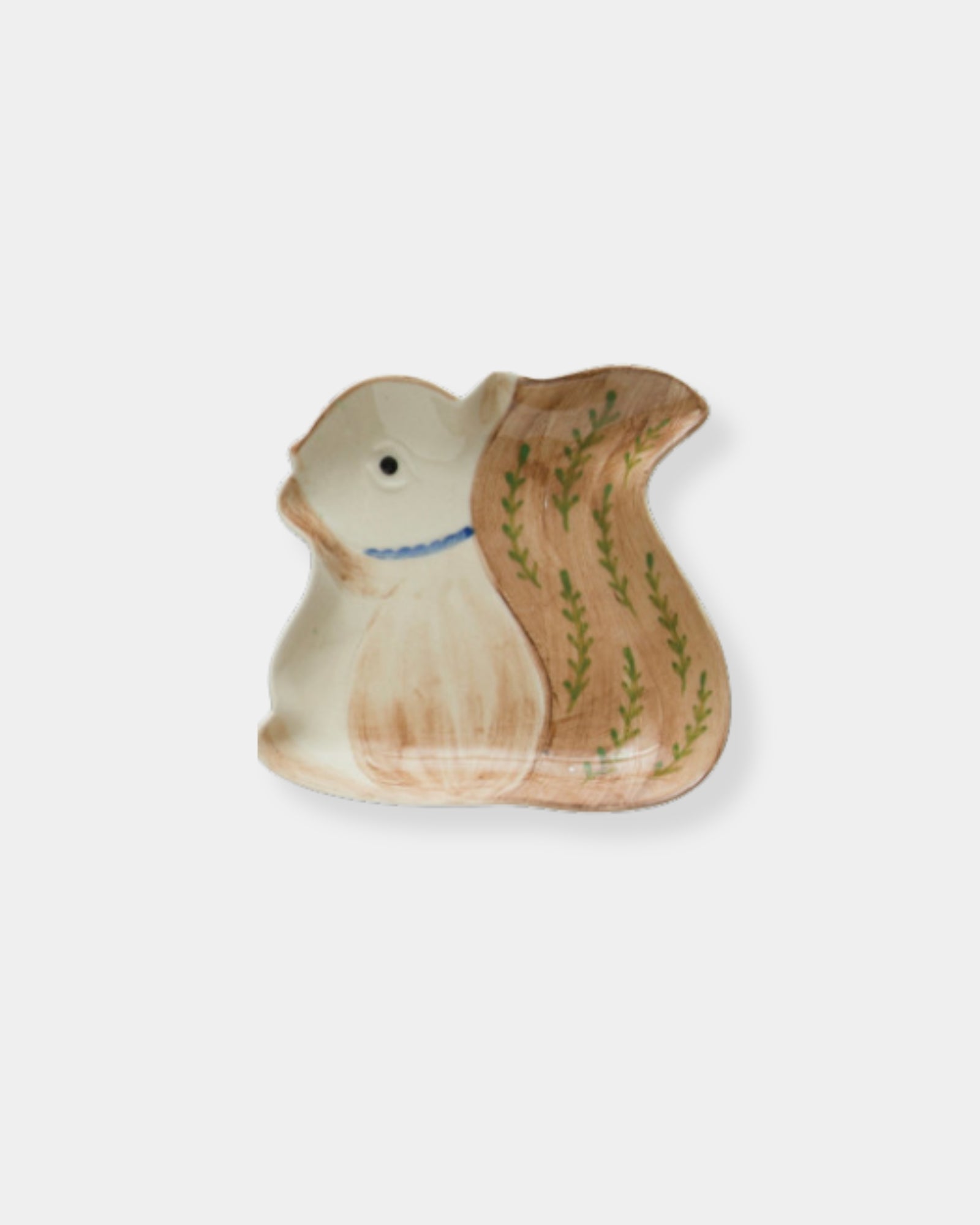 SQUIRREL STONEWARE DISH