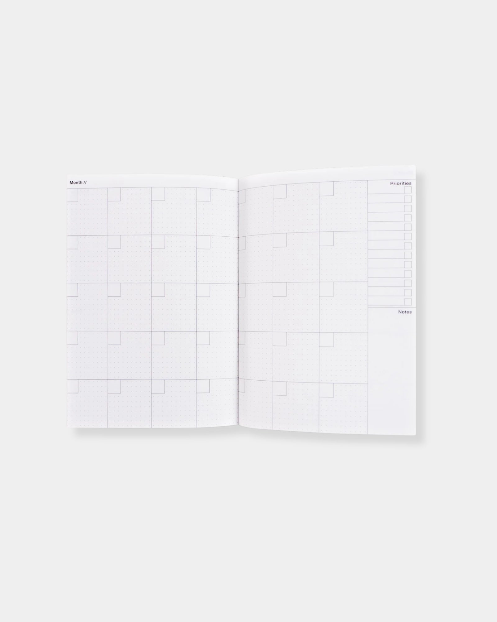 GRADIENT NO.1  UNDATED WEEKLY PLANNER