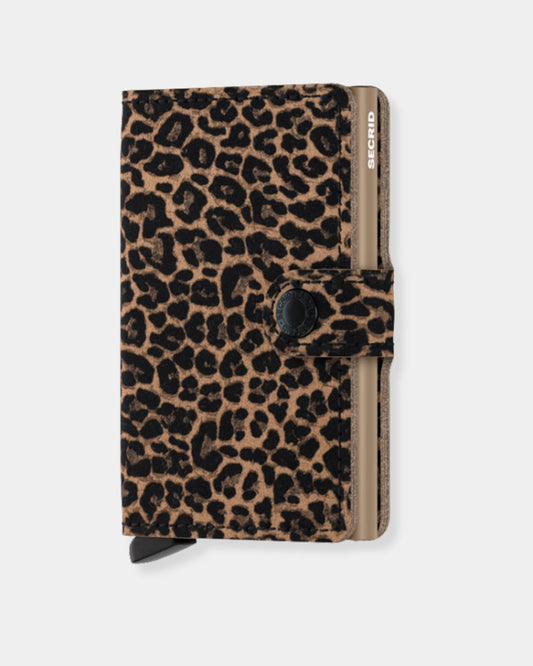 BEIGE LEO LEATHER - MINIWALLET
