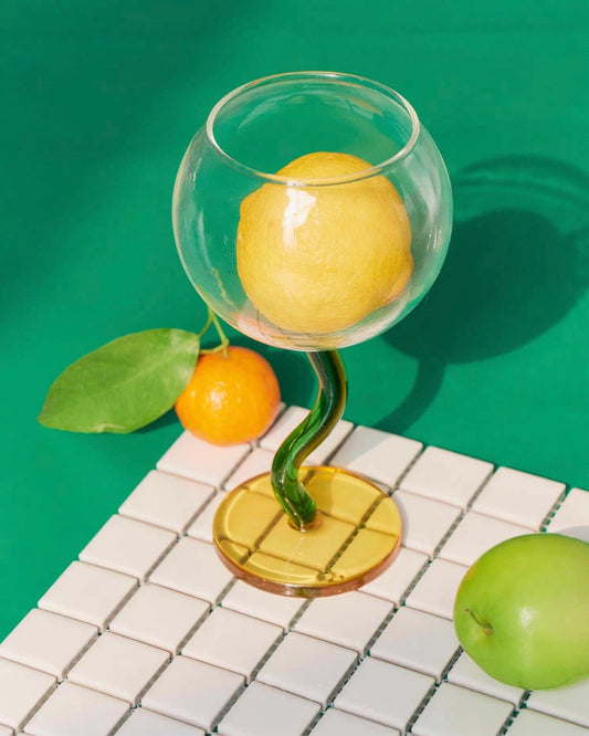 KIWI RETRO COCKTAIL GLASS