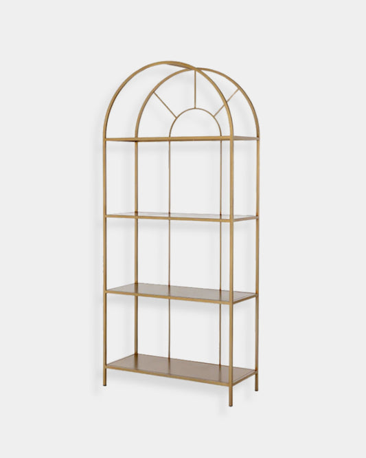 ALCOVE BOOKCASE - GOLD