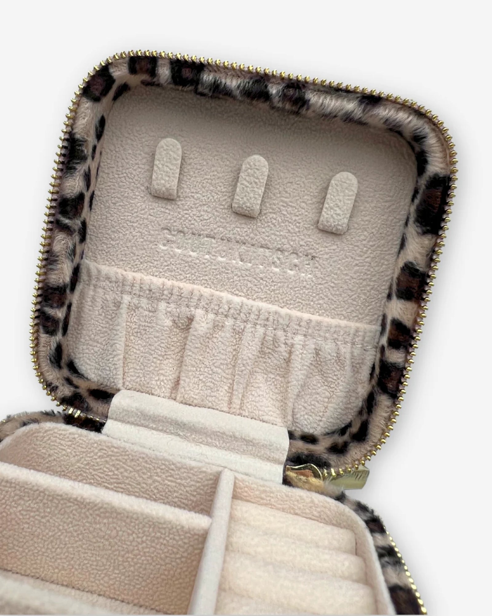 LEOPARD TRAVEL JEWELRY CASE