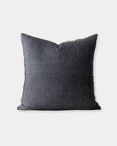 LINA LINEN 24 X 24 PILLOW - COAL