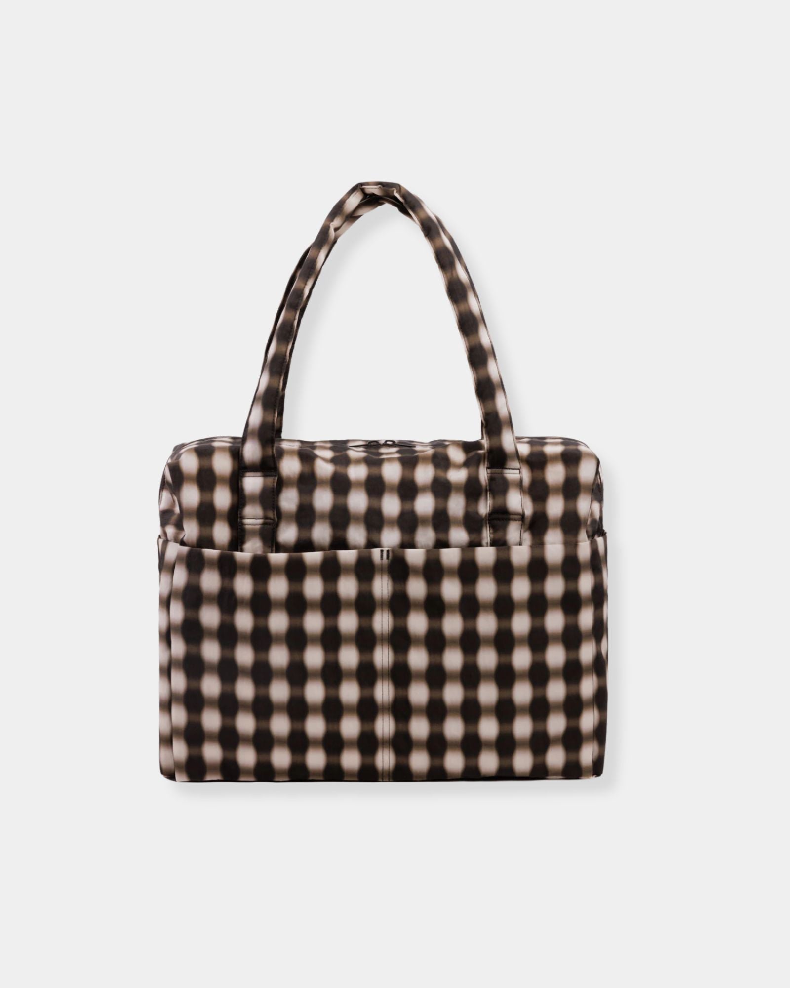 CLOUD CARRY-ON BAG - BLURRED GINGHAM BROWN