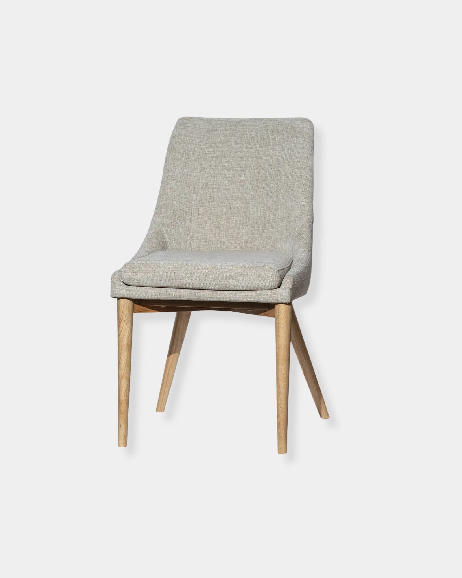 FRITZ SIDE CHAIR TAUPE NATURAL - SET OF 2