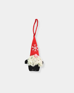 RED GNOME - EMBROIDERED ORNAMENT