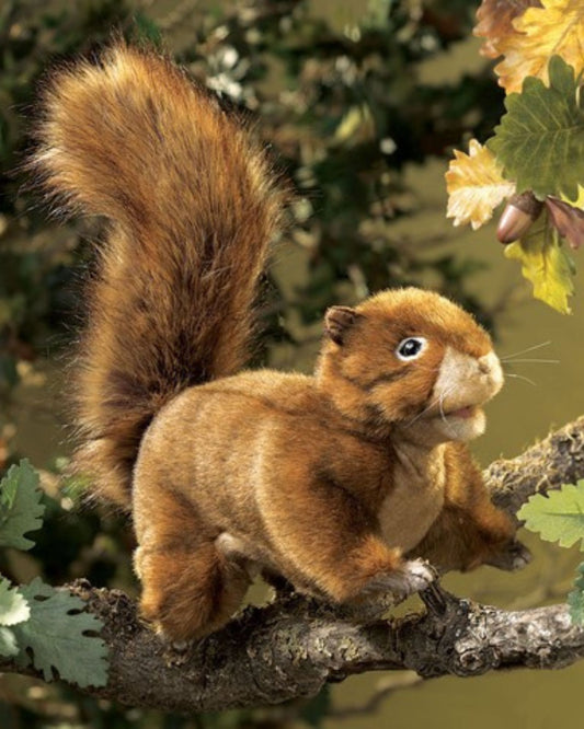 RED SQUIRREL PUPPET