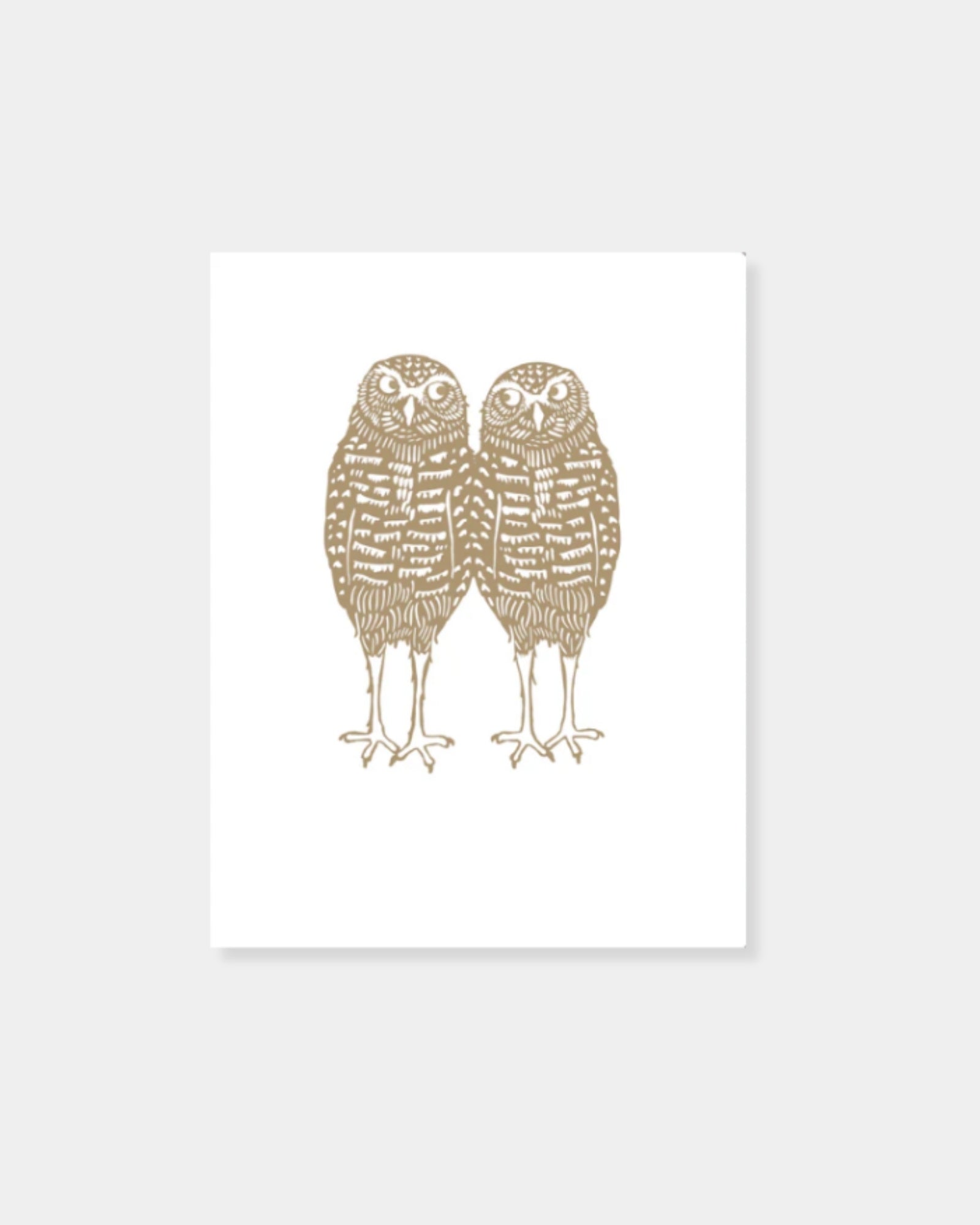 BURROWING OWL PAIR - CARD