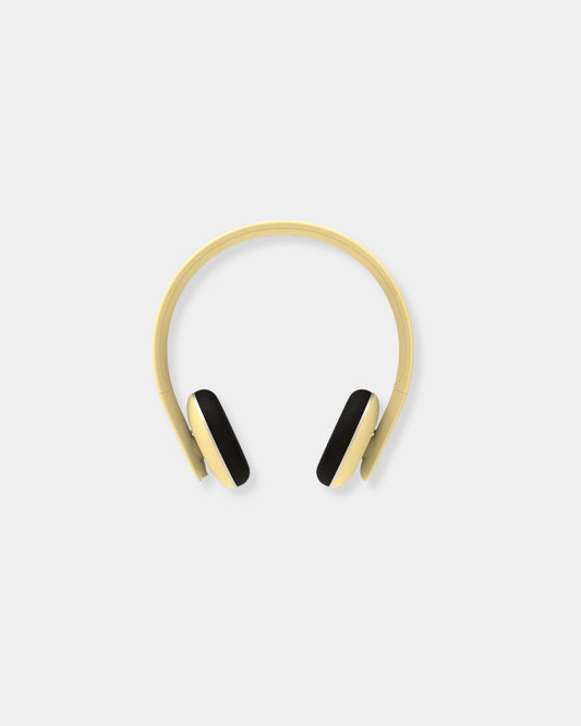 SOFT YELLOW aHEAD II HEADPHONES