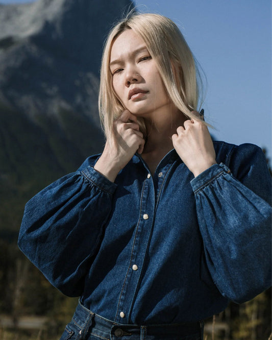 LOUISE SHIRT DARK BLUE