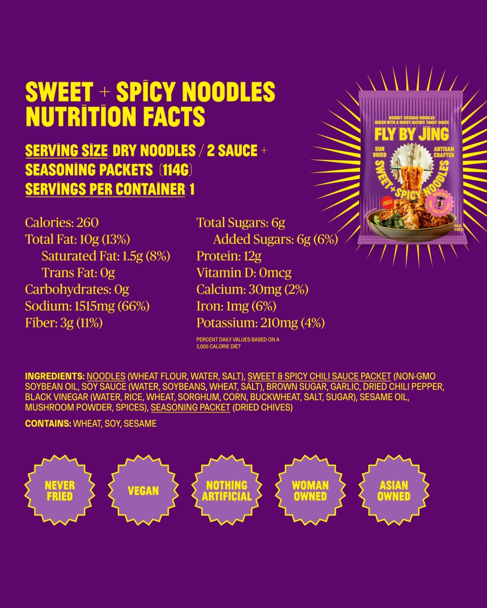 SWEET & SPICY NOODLES
