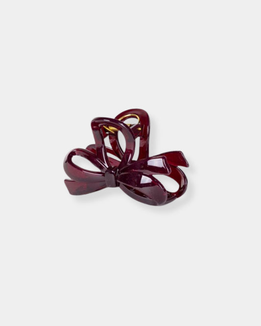 AURORA HAIR CLIP - BURGUNDY