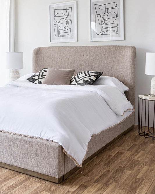 FAYE BED - TAUPE