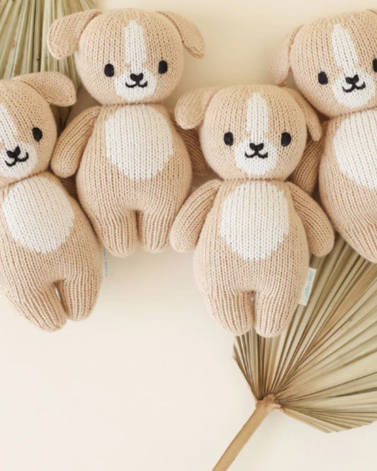 BABY PUPPY - HAND KNIT DOLL