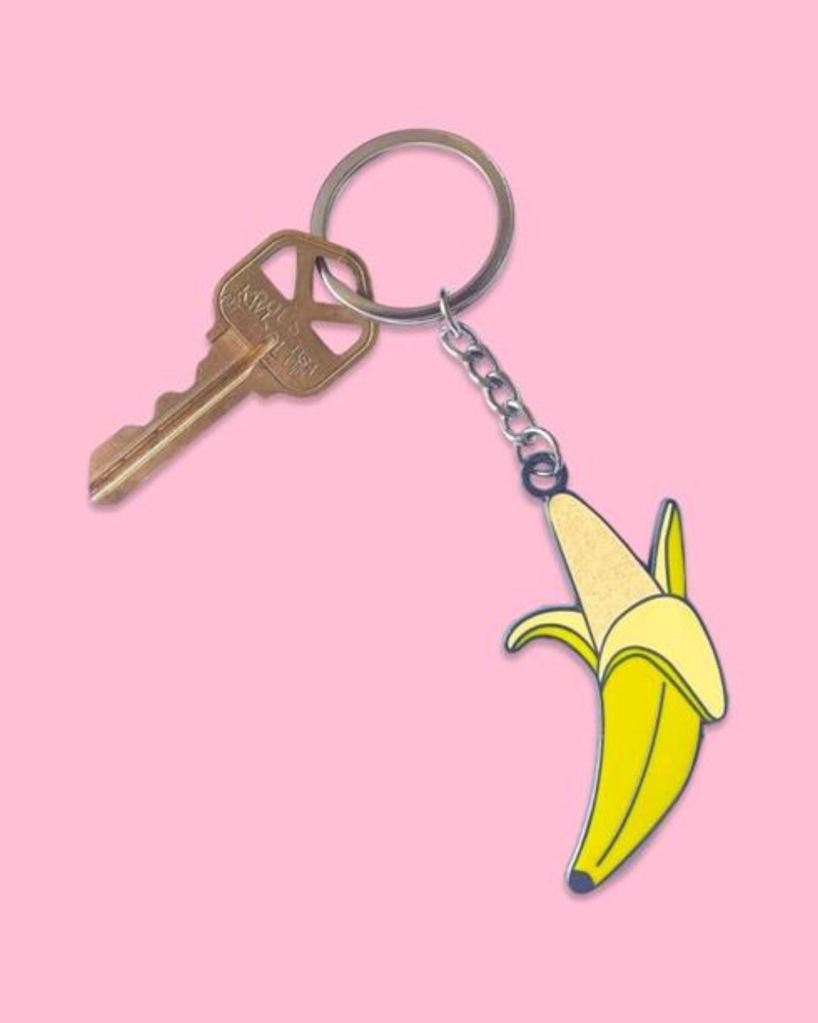 ENAMEL BANANA - KEYCHAIN