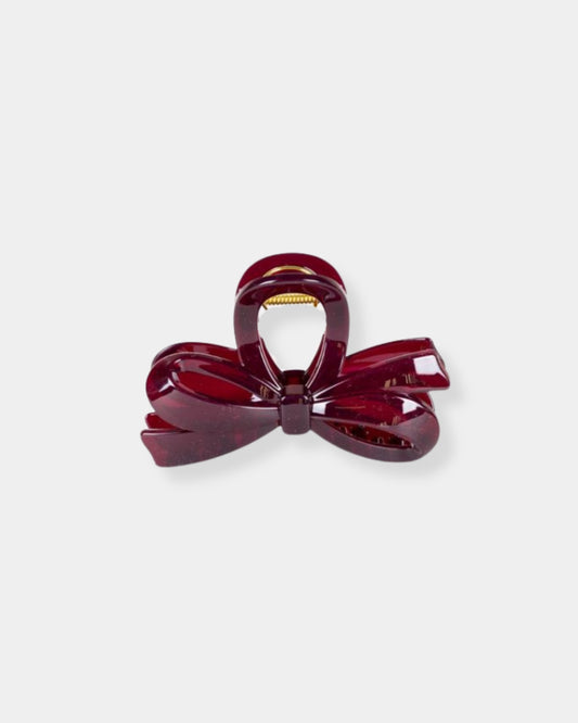 AURORA HAIR CLIP - BURGUNDY