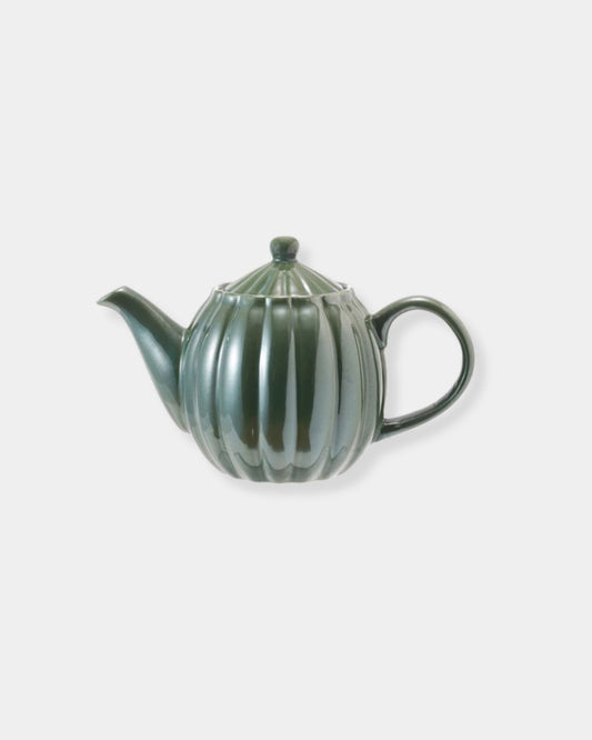 34oz STONEWARE RIBBED TEA POT