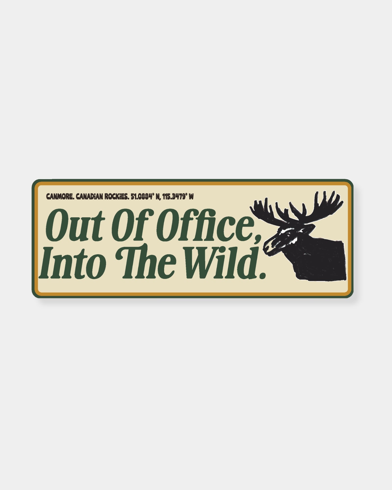 OUT OF OFFICE INTO THE WILD - STICKER