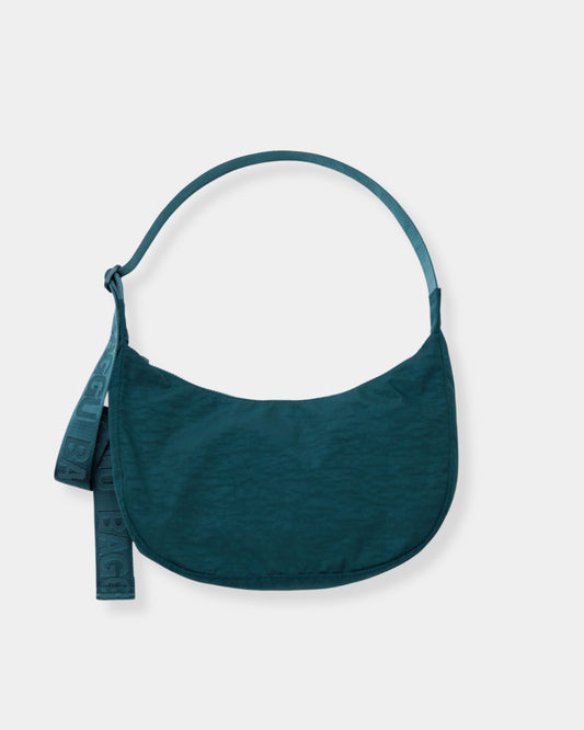 MEDIUM NYLON CRESCENT BAG - DEEP SEA