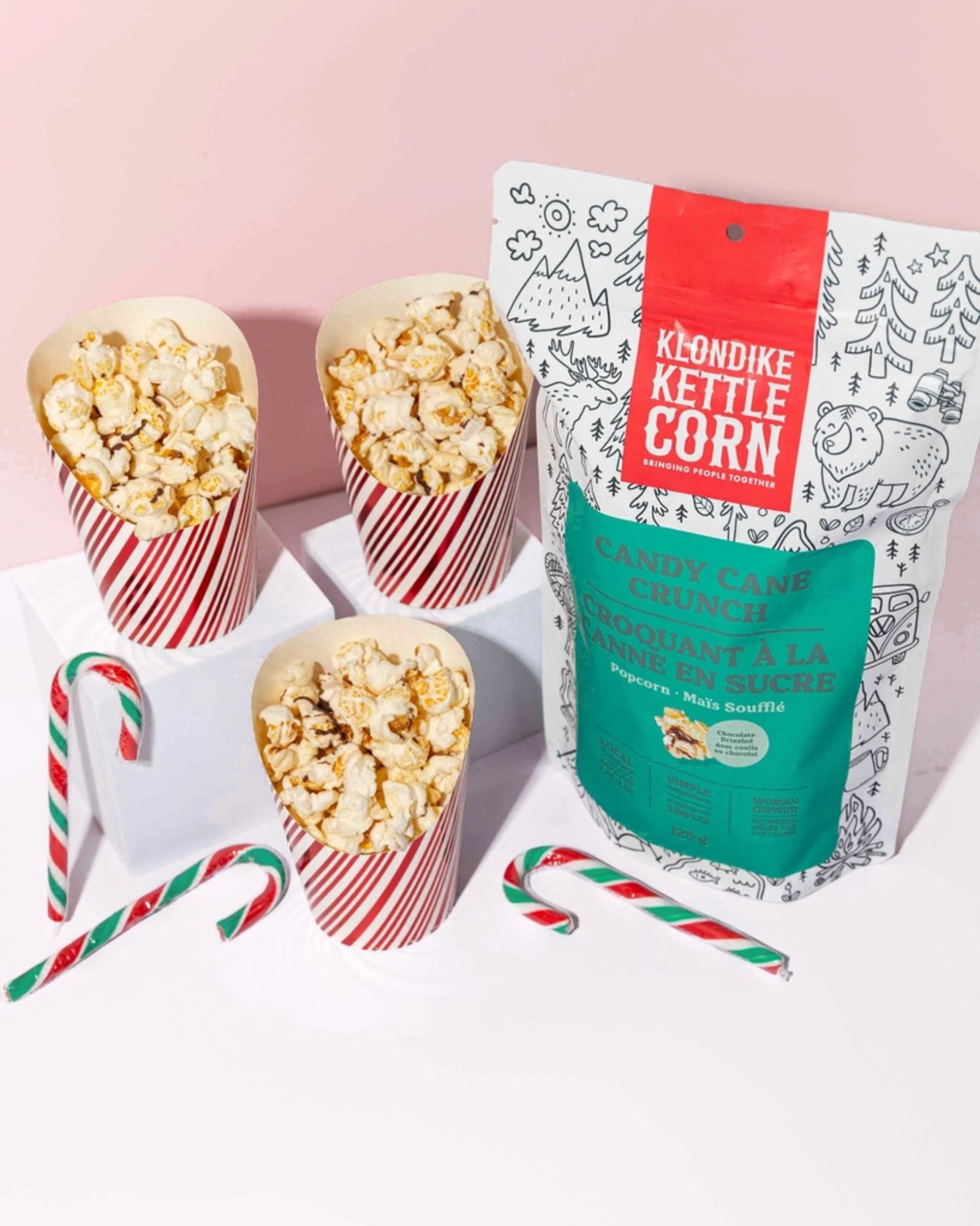 CANDY CANE CRUNCH POPCORN - 125g