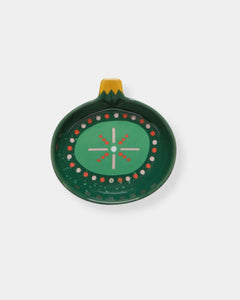 GREEN XMAS CHARM PINCH BOWL