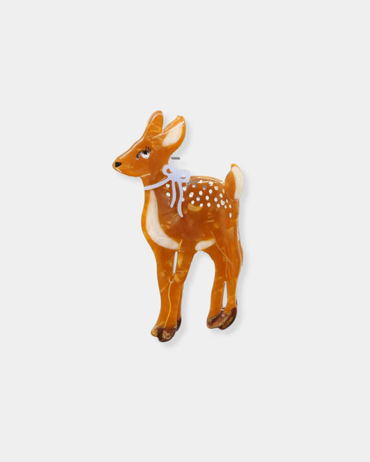 HAND-PAINTED FAWN CLAW HAIR CLIP
