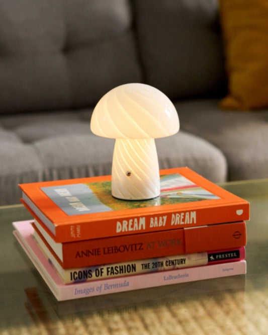 CREAM PORTABLE MINI - MUSHROOM LAMP